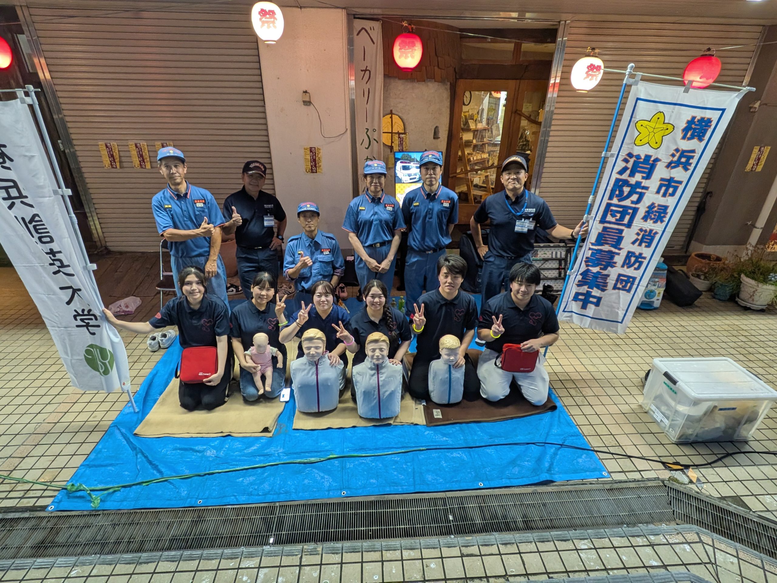 「TAAPが霧ヶ丘商店会秋祭りで心肺蘇生法の普及活動を行いました」